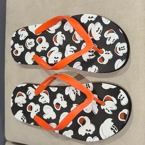 Disney Parks Mickey Mouse Expressions Flip Flop Sandals Sz. 8/9